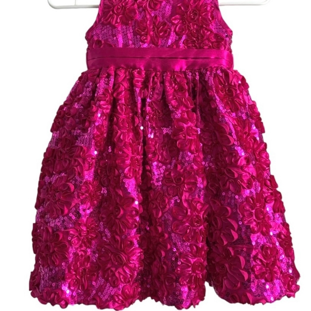 Pink Floral Kids Dress - Picture 10 of 16
